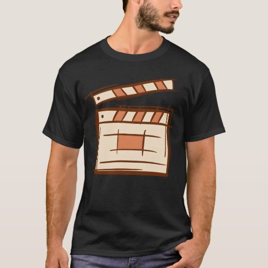 Clapperboard Clapboard Film clapperemplate Tシャツ (正面)