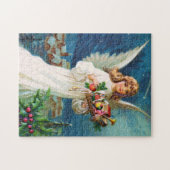 Clapsaddle: おもちゃとのクリスマスの天使 ジグソーパズル (横)