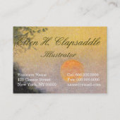 Clapsaddle: きのこの小さい天使 名刺 (裏面)