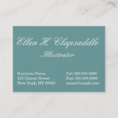 Clapsaddle: もみの小枝を搭載する冬の男の子 名刺 (裏面)