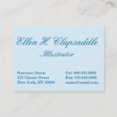 Clapsaddle: ウサギをドラムをたたくこと 名刺 (裏面)