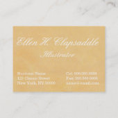 Clapsaddle: エリマキシギを持つイースターのウサギの女の子 名刺 (裏面)