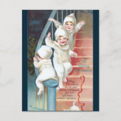 Clapsaddle: クリスマスの前の夜 シーズンポストカード (正面)