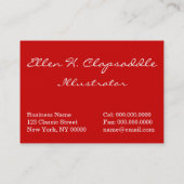 Clapsaddle: ヒイラギを持つサンタクロース 名刺 (裏面)