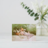 Clapsaddle: ユリとの天使 名刺 (スタンド正面)