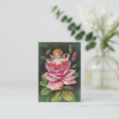 Clapsaddle: 花の天使は上がりました 名刺 (スタンド正面)