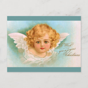 Clapsaddle: Charming Christmas Angel シーズンポストカード