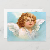 Clapsaddle: Charming New Year Angel シーズンポストカード (正面/裏面)