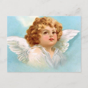 Clapsaddle: Charming New Year Angel シーズンポストカード