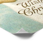 Clapsaddle: Snowman with Angel Girl ポスター (角)