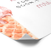 CLARA レトロ アイスクリーム キスの数を当ててみて ポスター (角)