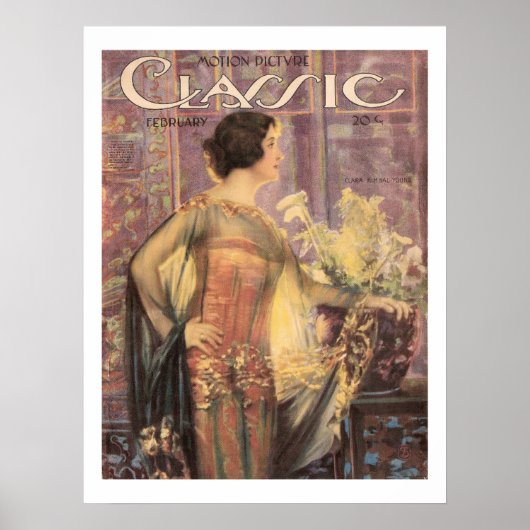 Clara Kimball Young Vintage Movie Magazine Print ポスター (正面)