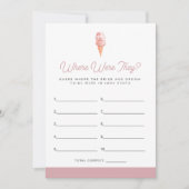 CLARA Retoアイスクリームは彼らがどこにいるかスクープした 招待状 (正面)