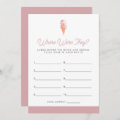 CLARA Retoアイスクリームは彼らがどこにいるかスクープした 招待状 (正面/裏面)