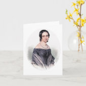 Clara Schumann – ピアニスト&作曲家 カード (黄色い花)