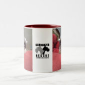 Clarabelleのシュナウツァーの救助のマグ ツートーンマグカップ (中央)