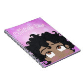 ClaraBelleの青い螺線形ノート ノートブック (右側)