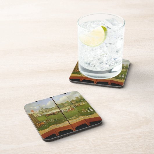 Clarenceの金ゴールドのコップのための競争の開始の コースター (右側)