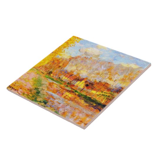 Clarence Gagnon art, Canal du Loing, Morett タイル (側面)