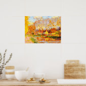 Clarence Gagnon art, Canal du Loing, Morett ポスター (キッチン)