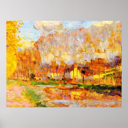 Clarence Gagnon art, Canal du Loing, Morett ポスター (正面)