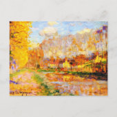 Clarence Gagnon art, Canal du Loing, Morett ポストカード (正面)