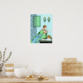 Clarice's Letter -アールデコファッションデザイン ポスター (キッチン)