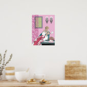 Clarice's Letter - Art Deco Fashion Design ポスター (キッチン)