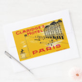 Claridge's Hotel (Paris) 長方形シール (封筒)