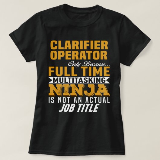 Clarifier演算子 Tシャツ (デザイン正面)