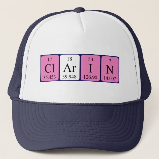 Clarin定期的なテーブル名hat キャップ (正面)