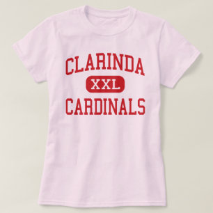 Clarinda - （鳥）ショウジョウコウカンチョウ-中間- Clarindaアイオワ Tシャツ