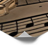 Clarinetクローズアップ ポスター (角)