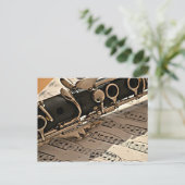 Clarinetクローズアップ ポストカード (スタンド正面)