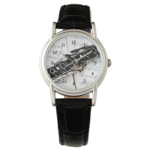 Clarinetクローズアップ 腕時計 (正面)