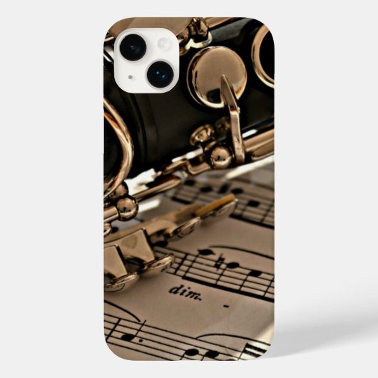 Clarinetクローズアップ Case-Mate iPhoneケース (裏面)
