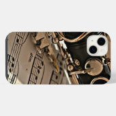 Clarinetクローズアップ iPhoneケース (裏面横)