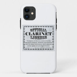 Clarinetライセンス iPhone 11 ケース
