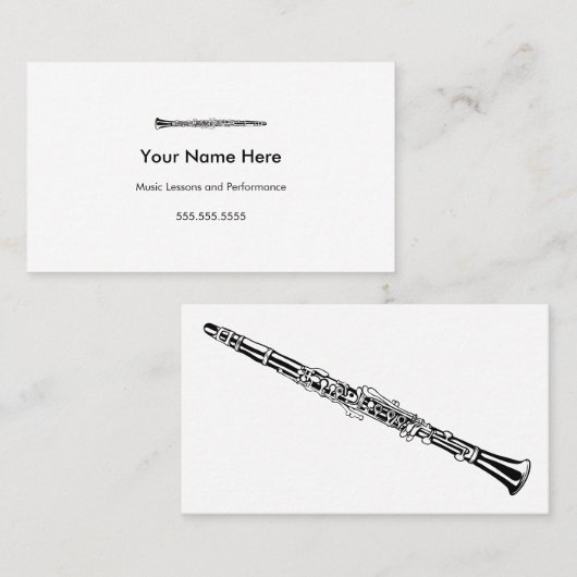 Clarinet名刺 名刺 (正面/裏面)