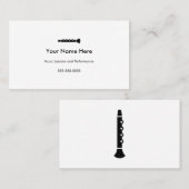 Clarinet名刺#2 名刺 (正面/裏面)