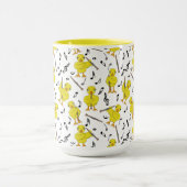 Clarinet Chick Clarinetsミュージックノート マグカップ (中央)