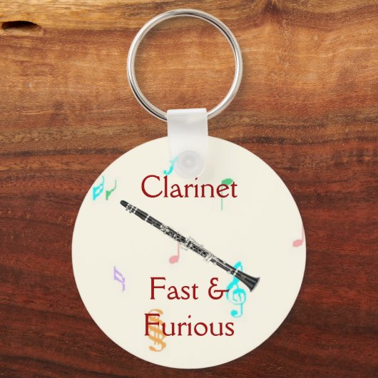 Clarinet:  Fast & Furious Keychain キーホルダー (正面)