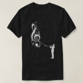 Clarinet Instrument Player Musical Note Clarinetis Tシャツ (デザイン正面)