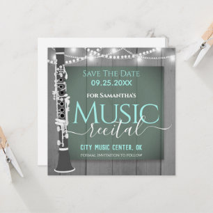 Clarinet Music Recital Save the Date