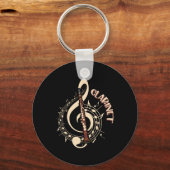 Clarinet Musical Instrument Music Lovers キーホルダー (正面)