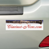 Clarinet-Now.com Bumper Stecker(Clarinet-Now.comバン バンパーステッカー (車上)