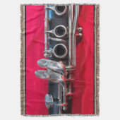 Clarinet on Red スローブランケット (正面縦)