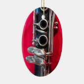 Clarinet on Red セラミックオーナメント (右)