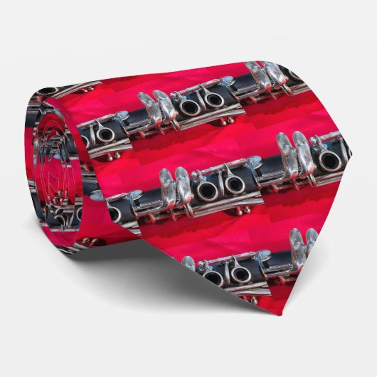 Clarinet on Red ネクタイ (ロール)