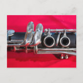 Clarinet on Red ポストカード (正面)